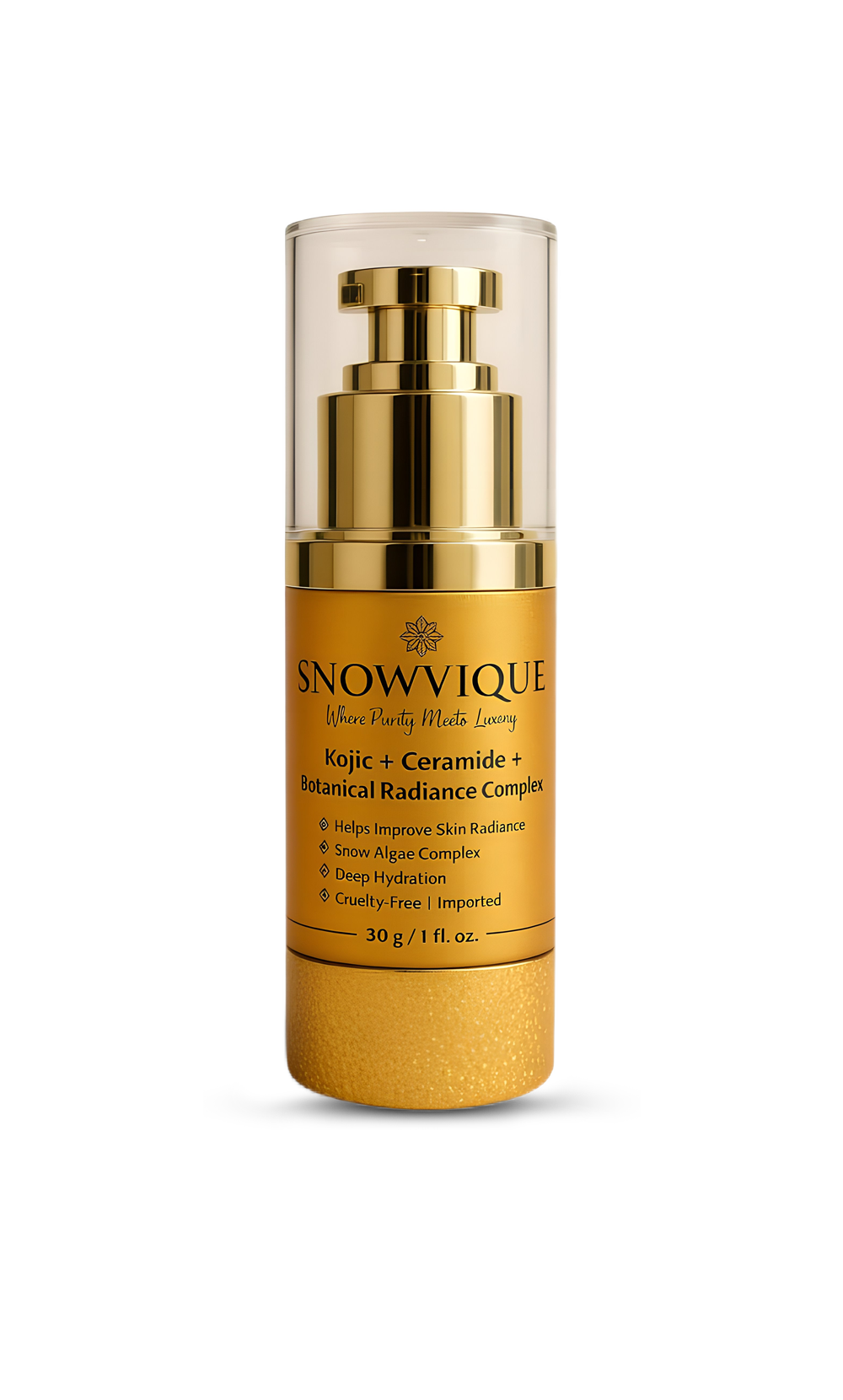 SNOWVIQUE Kojic Acid Serum + Ceramides + Botanical Radiance Complex